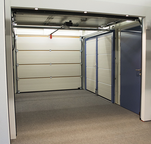 Hormann Sectional Garage Door with Wicket Pedestrian Door