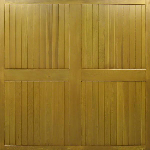 cedar door ashford timber up and over cross design garage door