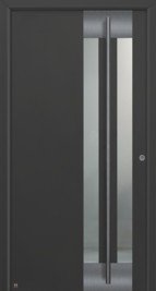 Hormann ThermoSafe Entrance Door - Style 554 in anthracite constructed solely from aluminium
