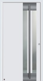Hormann ThermpSafe Entrance Door - Style 554, vertical long handle and stainless steel protective strip