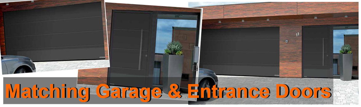 Matching Garage & Entrance Doors