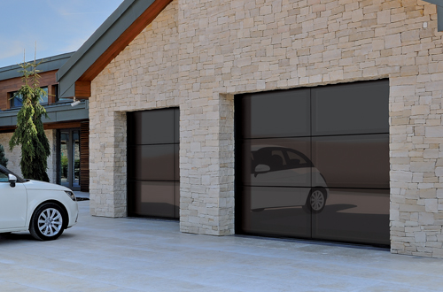 Hormann glass sectional garage door