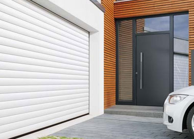 Hormann Roller Garage Door in White (RAL 9006) 