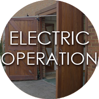Side Hinged Garage Doors Electric Operation 