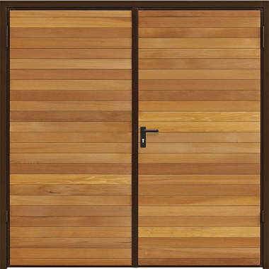 Horizontal - Garador Timber Side Hinged Garage Doors 