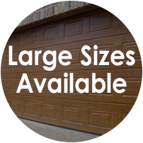Large sectional door sizes available