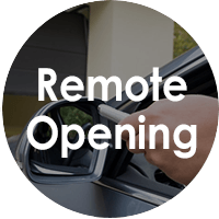 Remote Opening Up and Over Garage Doors