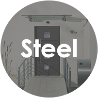 Steel front doors for the home